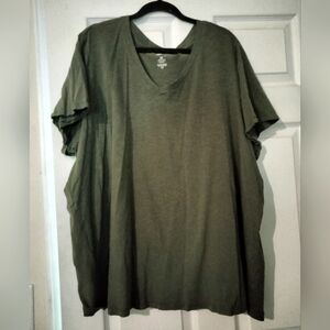 Sonoma, V-Neck Tee, 4X, Olive